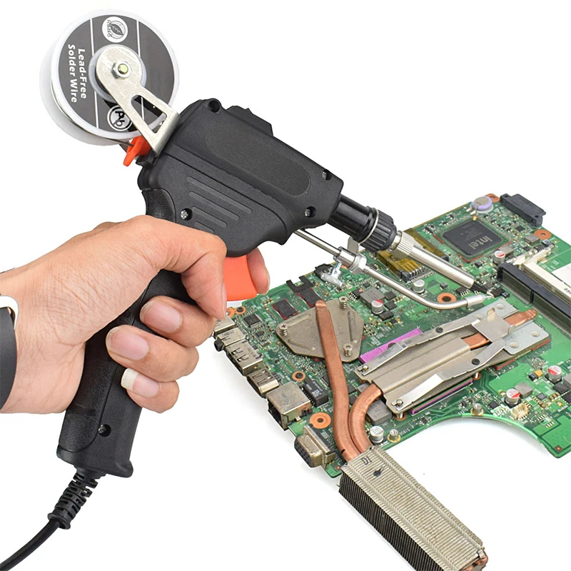 60w Hand-held Soldering Iron Automatically Send Tin Gun Electric Soldering Irons Solder Sucker Tweezers Wire Welding Tool EU US
60w Hand-held Soldering Iron Automatically Send Tin Gun Electric Soldering Irons Solder Sucker Tweezers Wire Welding Tool EU US