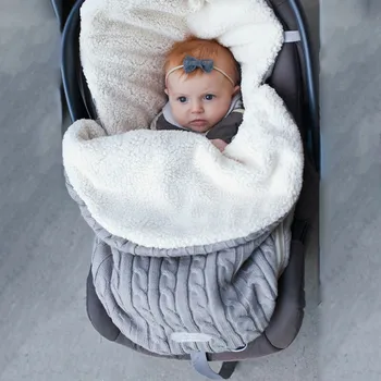 2019 Winter Warm Stroller Pram Sleeping Bag Newborn Baby Hooded Swaddle Knit Wrap Swaddling Blanket 0-18M
2019 Winter Warm Stroller Pram Sleeping Bag Newborn Baby Hooded Swaddle Knit Wrap Swaddling Blanket 0-18M