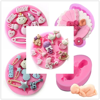 TTLIFE Baby Boy Girl Silicone Mold Bottle Toy Fondant Cake Decorating Tools Sugar Craft Pastry Chocolate Dessert Baking Moulds
TTLIFE Baby Boy Girl Silicone Mold Bottle Toy Fondant Cake Decorating Tools Sugar Craft Pastry Chocolate Dessert Baking Moulds
