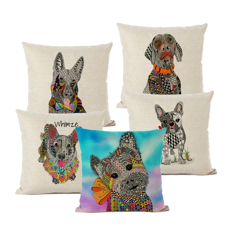 Cute and Colourful Bulldog Cushion Cover German Shepherd Corgi Pillow Covers Decorative Creative Animals Cushions Home Decor
Cute and Colourful Bulldog Cushion Cover German Shepherd Corgi Pillow Covers Decorative Creative Animals Cushions Home Decor