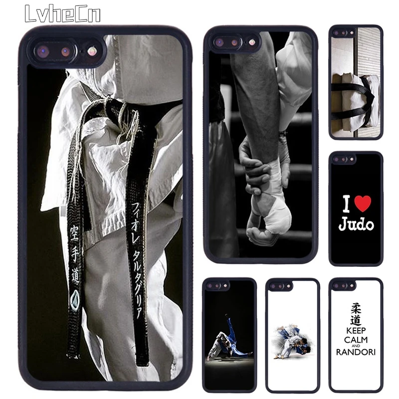 LvheCn I LOVE Janpan Judo Оригинальный чехол для телефона iPhone 5 6 S 7 8 Plus 11 12 Pro X XR XS Max Samsung galaxy S6