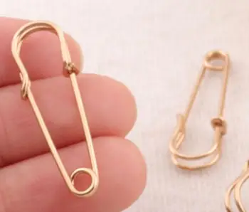 100 PCS Metal Gold Safety Pin,Brooch Stitch Markers Brooch,jewelry tag Bar Safety Pins Fasteners jewelry finding-30MM
100 PCS Metal Gold Safety Pin,Brooch Stitch Markers Brooch,jewelry tag Bar Safety Pins Fasteners jewelry finding-30MM