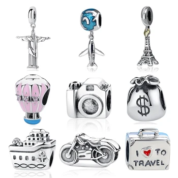 New Reflexions Plater Charm Bead Plane Travel Camera Eiffel Tower Beads Fit Original Bracelet Charms DIY Jewelry Gift
New Reflexions Plater Charm Bead Plane Travel Camera Eiffel Tower Beads Fit Original Bracelet Charms DIY Jewelry Gift