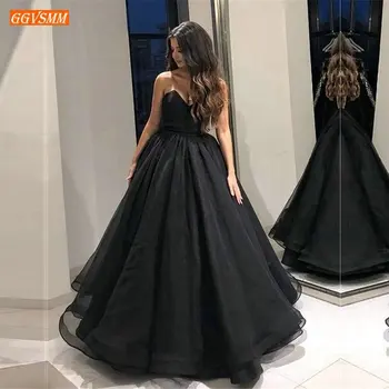 Aristocratic Black Evening Dresses Long Women Sweetheart Organza A Line Evening Gown Floor Length Custom Formal Dress Party 
Aristocratic Black Evening Dresses Long Women Sweetheart Organza A Line Evening Gown Floor Length Custom Formal Dress Party