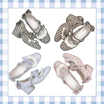 Japanese sweet student lolita shoes vintage round head thick heel lattice women shoes cute lace bowknot kawaii shoes girl loli
Japanese sweet student lolita shoes vintage round head thick heel lattice women shoes cute lace bowknot kawaii shoes girl loli