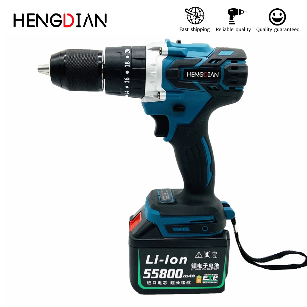 Electric cordless drill 3.0Ah with makita lithium battery drilling machine impact drill screwdriver
Electric cordless drill 3.0Ah with makita lithium battery drilling machine impact drill screwdriver
