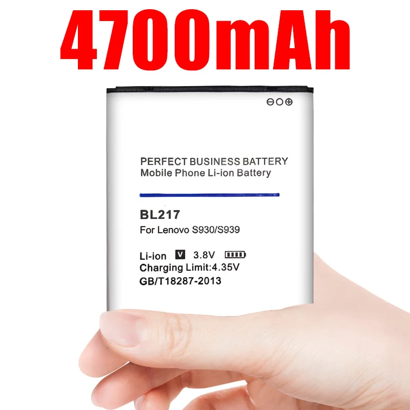 Аккумулятор Bl-217 Bl 217 4700 мАч для Lenovo S930 S939 S938t Bl217, перезаряжаемая сменная батарея
Аккумулятор Bl-217 Bl 217 4700 мАч для Lenovo S930 S939 S938t Bl217, перезаряжаемая сменная батарея