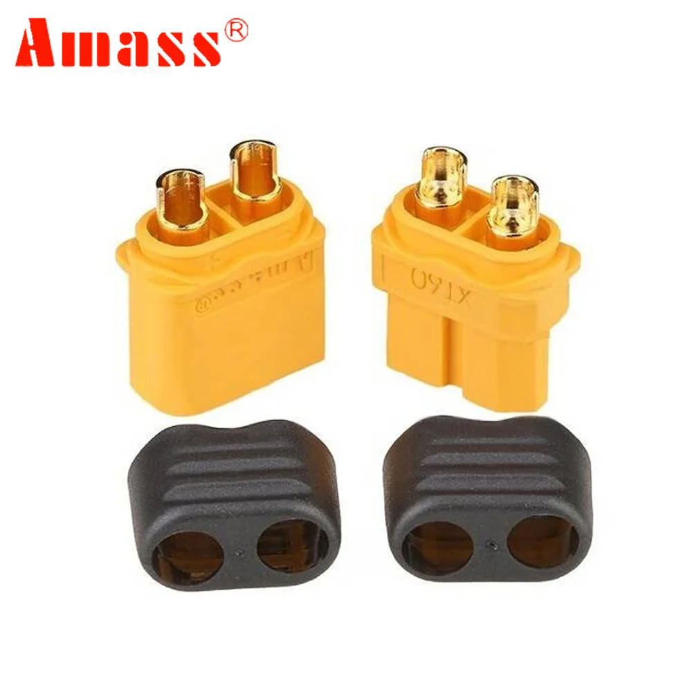 10 x Amass XT60-H+Plug Connector With Sheath Housing 5 Male Female (5 Pair ) | Игрушки и хобби
