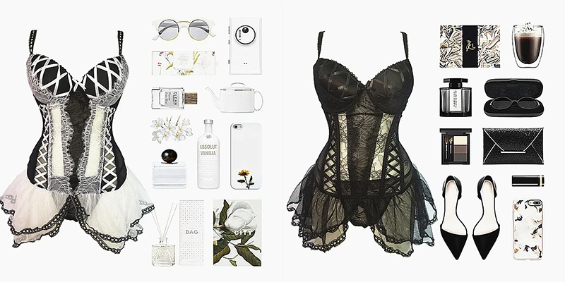 Полупрозрачный корсет 