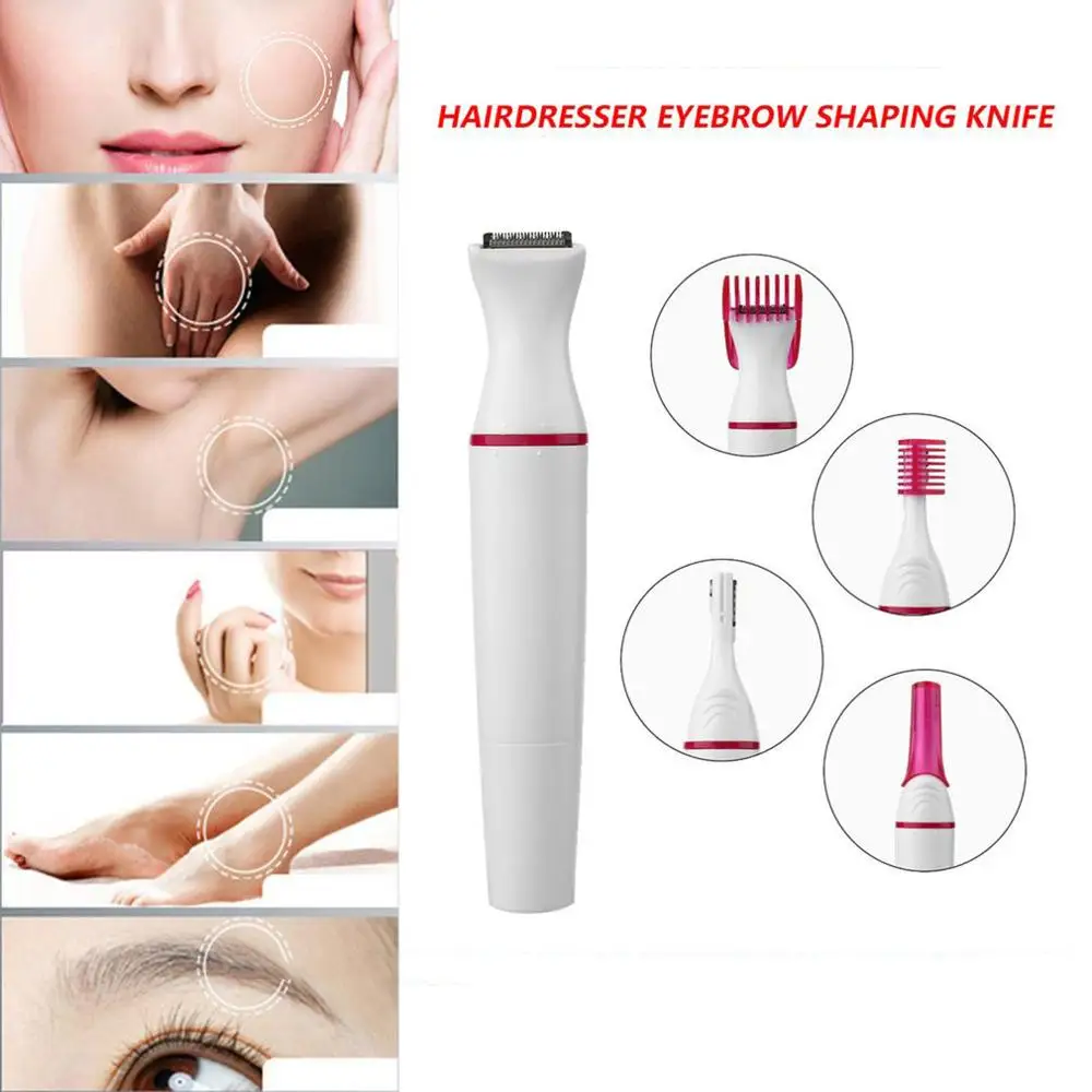 5 in 1 Electric Epilator Hair Shaver Painless Trimmer For women Eyebrow Nose Body Bikini Area Facial Hair Removal Hair Clipper
5 in 1 Electric Epilator Hair Shaver Painless Trimmer For women Eyebrow Nose Body Bikini Area Facial Hair Removal Hair Clipper