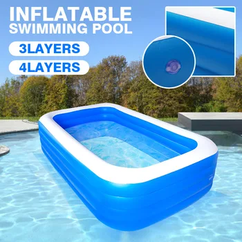 260x160x60/72cm Family Home Backyard Inflatable Swimming Pool 3/4 Layers Outdoor Indoor Adults Kids Pool Bathing Tub Ball Pool
260x160x60/72cm Family Home Backyard Inflatable Swimming Pool 3/4 Layers Outdoor Indoor Adults Kids Pool Bathing Tub Ball Pool