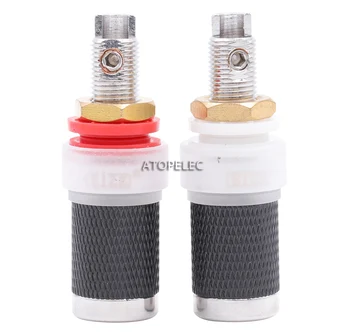 2pcs EIZZ Rhodium Plated Tellurium Copper Speaker AMP Binding Post HiFi Banana Jack Connector Socket Panel Chassis Mount
2pcs EIZZ Rhodium Plated Tellurium Copper Speaker AMP Binding Post HiFi Banana Jack Connector Socket Panel Chassis Mount