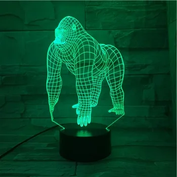 Animal Gorilla Led Night Light Touch Sensor 7 Color Changing Decorative Lamp Child Kids Baby Kit Nightlight orangutan 3D Lamp
Animal Gorilla Led Night Light Touch Sensor 7 Color Changing Decorative Lamp Child Kids Baby Kit Nightlight orangutan 3D Lamp