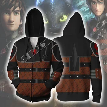 Thicken How to Train Your Dragon Extra Hiccup Hoodies 3D Print Cosplay Costume Zip-up Sweatshirts Toothless Fury Hoodie Jacket
Thicken How to Train Your Dragon Extra Hiccup Hoodies 3D Print Cosplay Costume Zip-up Sweatshirts Toothless Fury Hoodie Jacket
