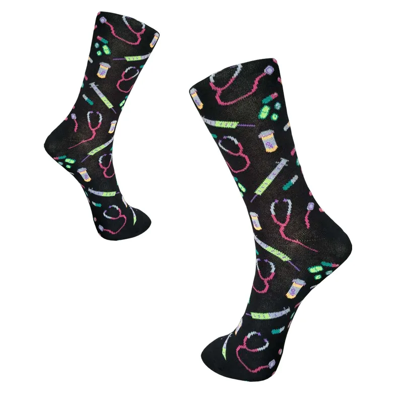 Cartoon stethoscope printed socks syringe Chaussette funny novelty happy men cotton sock comfortable compression crew Calcetines
Cartoon stethoscope printed socks syringe Chaussette funny novelty happy men cotton sock comfortable compression crew Calcetines