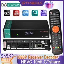 GTMedia V8X Full HD DVB-S2/S2X Satellite Receiver for Smart Digital TV Build In WiFi Support CCam M3U Youporn Decoder Receptor
GTMedia V8X Full HD DVB-S2/S2X Satellite Receiver for Smart Digital TV Build In WiFi Support CCam M3U Youporn Decoder Receptor
