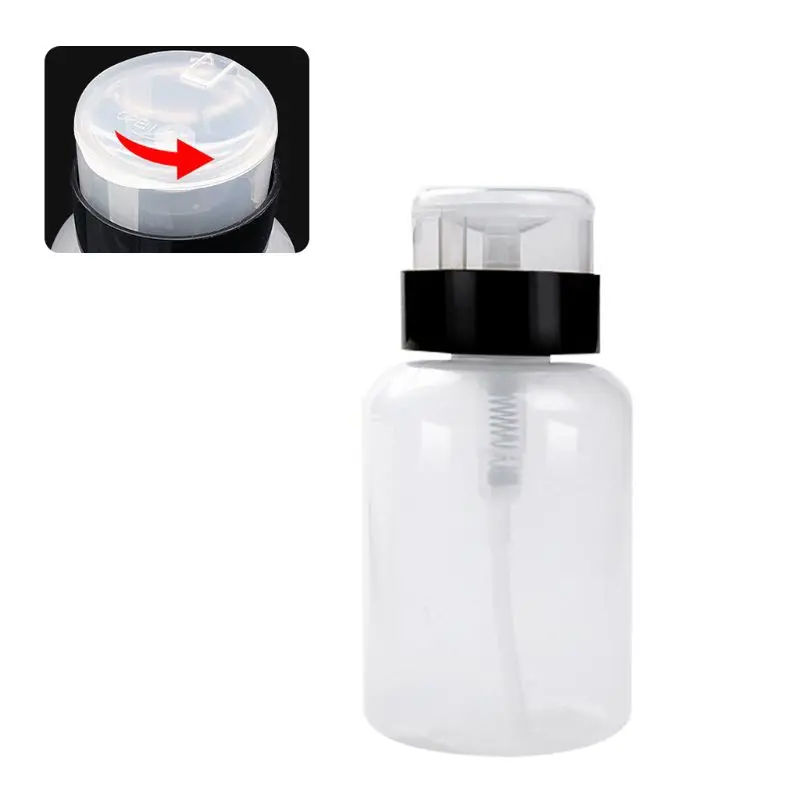 200ml Clear Push Down Empty Bottle Press Pump Dispenser Nail Polish Container Q1QD
200ml Clear Push Down Empty Bottle Press Pump Dispenser Nail Polish Container Q1QD