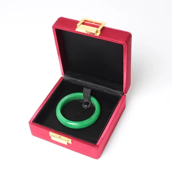 Red Festive Brushed Metal Buckle Gift Pendant Bracelet Jewellery Set Box Specially Made For Jade Protection With Satin Cloth
Red Festive Brushed Metal Buckle Gift Pendant Bracelet Jewellery Set Box Specially Made For Jade Protection With Satin Cloth