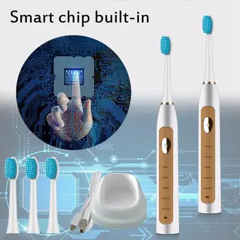 Sonic Electric Toothbrush Adult Teeth USB Rechargeable Tooth Brushes Waterproof электрическая зуб щётка brosse a dent electrique
Sonic Electric Toothbrush Adult Teeth USB Rechargeable Tooth Brushes Waterproof электрическая зуб щётка brosse a dent electrique