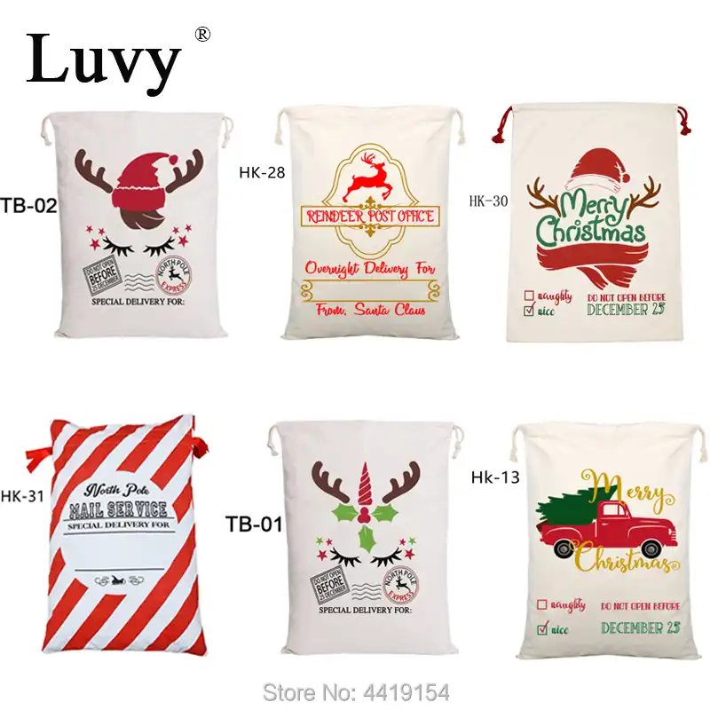 2020 new year christmas gift bag drawstring santa sacks
