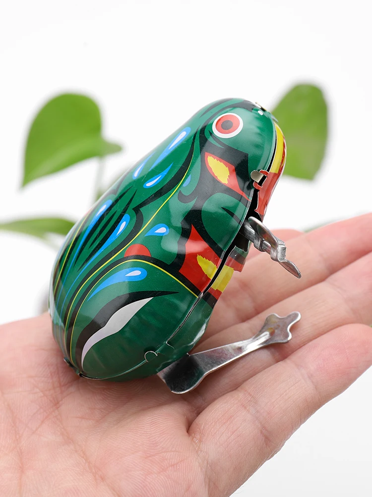 Tin Frog Jumping Frog Jumping Clockwork Children's Toy Classic Nostalgic Frog Toy
Tin Frog Jumping Frog Jumping Clockwork Children's Toy Classic Nostalgic Frog Toy