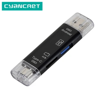 

Card Reader 5-in-1 Type C MicroUSB OTG Adapter Speedily Read Memory TF Micro SD USB Devices for Mobile Phones Laptops Computers