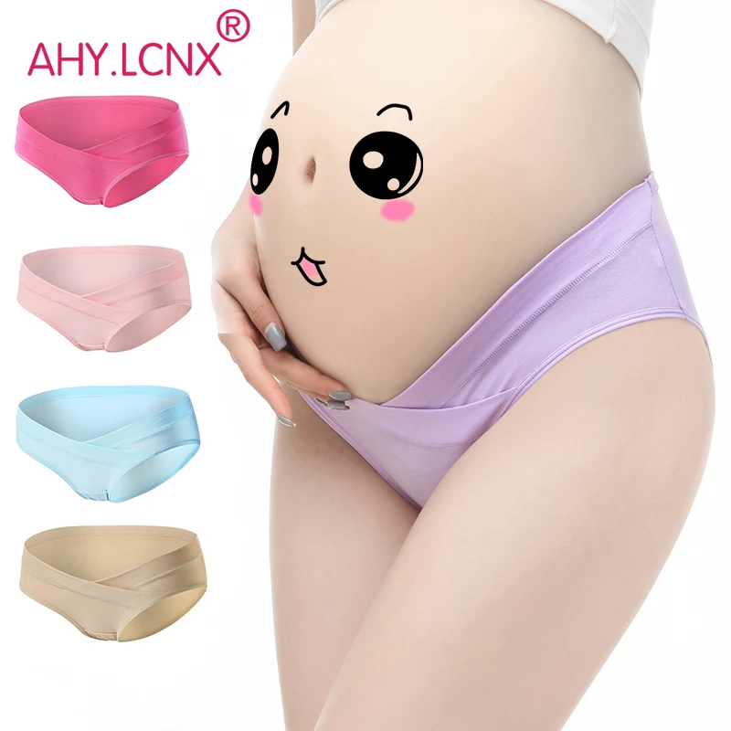 Cotton Low Waist Maternity Underwear Panties U-Shaped Pregnant Women Pregnancy Briefs Clothes |
