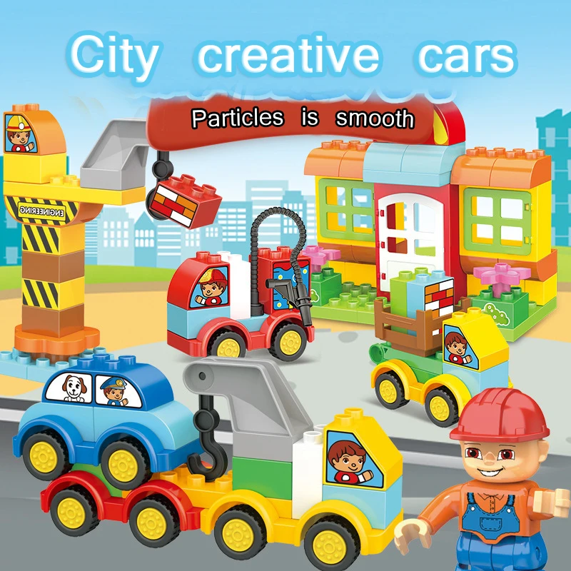 City car children's enlightenment toy compatible big particle blocks assembly new
City car children's enlightenment toy compatible big particle blocks assembly new