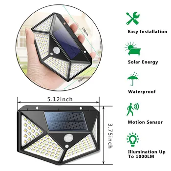 1/2/4pcs 100 LED Four-sided Solar Power PIR Motion Sensor Wall Light Outdoor Lamp Waterproof Lights Home Garden Emergency Lamps
1/2/4pcs 100 LED Four-sided Solar Power PIR Motion Sensor Wall Light Outdoor Lamp Waterproof Lights Home Garden Emergency Lamps