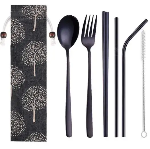 5Pcs Spoon and fork straw set chopsticks delicate small convenient fast metal fashion Dinnerware Set
5Pcs Spoon and fork straw set chopsticks delicate small convenient fast metal fashion Dinnerware Set
