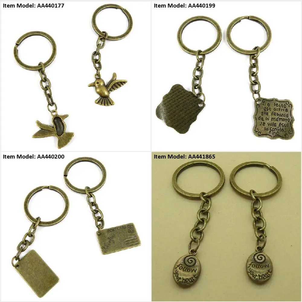 Keychain Keyring Hummingbird Bird Letter Signs Tag Postcard Follow Your Jewelry Making Bag Charms | Украшения и аксессуары