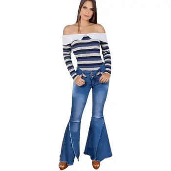 Women's Retro High Waist Irregular Stitching Big Flared Pants Fashion Elegant Summer Women's Wild Jeans
Women's Retro High Waist Irregular Stitching Big Flared Pants Fashion Elegant Summer Women's Wild Jeans