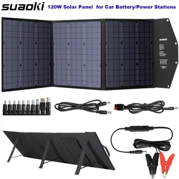 Suaoki 120W Foldable Solar Panel Charger with PD Type-C DC USB QC 3.0 and 2.0 Output Ports for Laptops Car Battery Power Station
Suaoki 120W Foldable Solar Panel Charger with PD Type-C DC USB QC 3.0 and 2.0 Output Ports for Laptops Car Battery Power Station