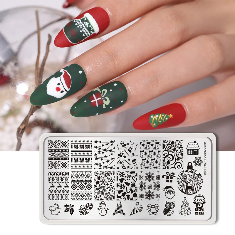 BORN PRETTY Nail Stamping Plates Christmas Geometry Mandala Flower Nail Art Stamp Templates DIY Stamping Print Stencils Manicure
BORN PRETTY Nail Stamping Plates Christmas Geometry Mandala Flower Nail Art Stamp Templates DIY Stamping Print Stencils Manicure