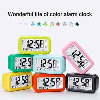 Multifunction LED Digital Alarm Clock Electronic Smart Clocks Temperature & Calendar Snooze Function Alarm Clock Home Table
Multifunction LED Digital Alarm Clock Electronic Smart Clocks Temperature & Calendar Snooze Function Alarm Clock Home Table