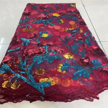 Multicolor 2020 red New Designs African Lace Fabric High Quality Lace Material French Embroidered Tulle Lace Fabric With Sequins
Multicolor 2020 red New Designs African Lace Fabric High Quality Lace Material French Embroidered Tulle Lace Fabric With Sequins