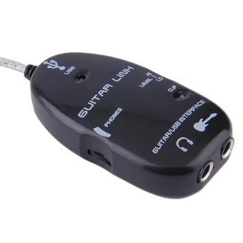 HOT Electric Guitar USB Cable Audio Interface Adapter Connecting Computer Cable Supplies For MAC/PC Music Recording
HOT Electric Guitar USB Cable Audio Interface Adapter Connecting Computer Cable Supplies For MAC/PC Music Recording
