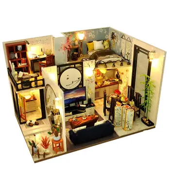 DIY Dollhouse Chinese Loft Hand-assembled Model Creative Toys Christmas Birthday Valentine Day Gift With LED Lights&dust Cover
DIY Dollhouse Chinese Loft Hand-assembled Model Creative Toys Christmas Birthday Valentine Day Gift With LED Lights&dust Cover