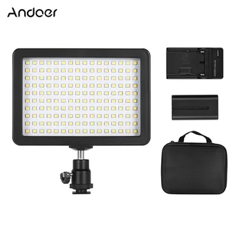 Andoer W160 LED Video Light Camera Lamp 5600K 3 Filters/2500mAh F550 Battery/Mini Ball Head/Studio Lighting for Nikon Canon Sony
Andoer W160 LED Video Light Camera Lamp 5600K 3 Filters/2500mAh F550 Battery/Mini Ball Head/Studio Lighting for Nikon Canon Sony