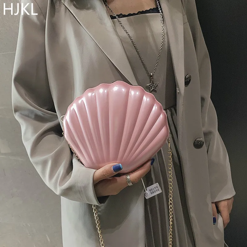Women's Shoulder Crossbody Mini Shell Bags PU Leather High Quality Small Messenger Ladies Chain Beach Bag For Girls Pink Female
Women's Shoulder Crossbody Mini Shell Bags PU Leather High Quality Small Messenger Ladies Chain Beach Bag For Girls Pink Female