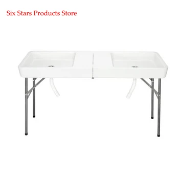 5-Foot Folding Party Ice Table with Tablecloth Camping Table Collapsible Portable Aluminum Folding Picnic Table
5-Foot Folding Party Ice Table with Tablecloth Camping Table Collapsible Portable Aluminum Folding Picnic Table