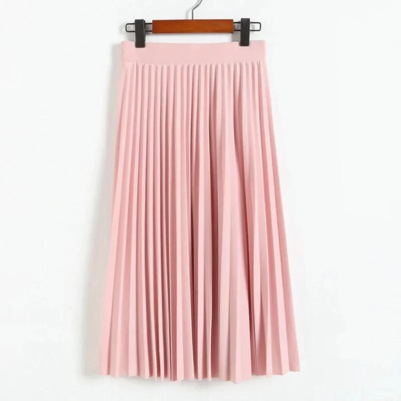 Spring and Autumn New Fashion Women's High Waist Pleated Solid Color Half Length Elastic Skirt Promotions Lady Black Pink
Spring and Autumn New Fashion Women's High Waist Pleated Solid Color Half Length Elastic Skirt Promotions Lady Black Pink