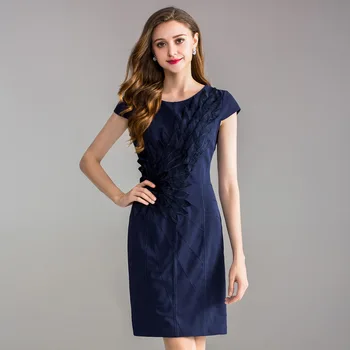 2019 Autumn Big Code Women's Wear Solid Color Heavy Industry Embroidery Round Neck Short Sleeve Bag Hip Dress
2019 Autumn Big Code Women's Wear Solid Color Heavy Industry Embroidery Round Neck Short Sleeve Bag Hip Dress