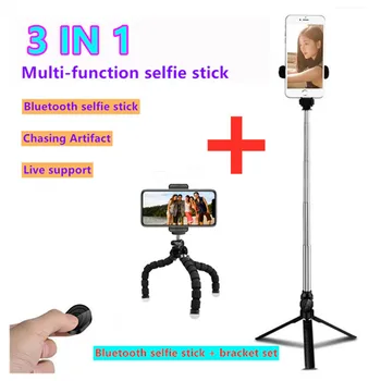 2020 Portable Wireless Bluetooth Selfie Stick 3 in 1 mini Selfie Stick Extendable Handheld foldable tripod With Shutter remote
2020 Portable Wireless Bluetooth Selfie Stick 3 in 1 mini Selfie Stick Extendable Handheld foldable tripod With Shutter remote