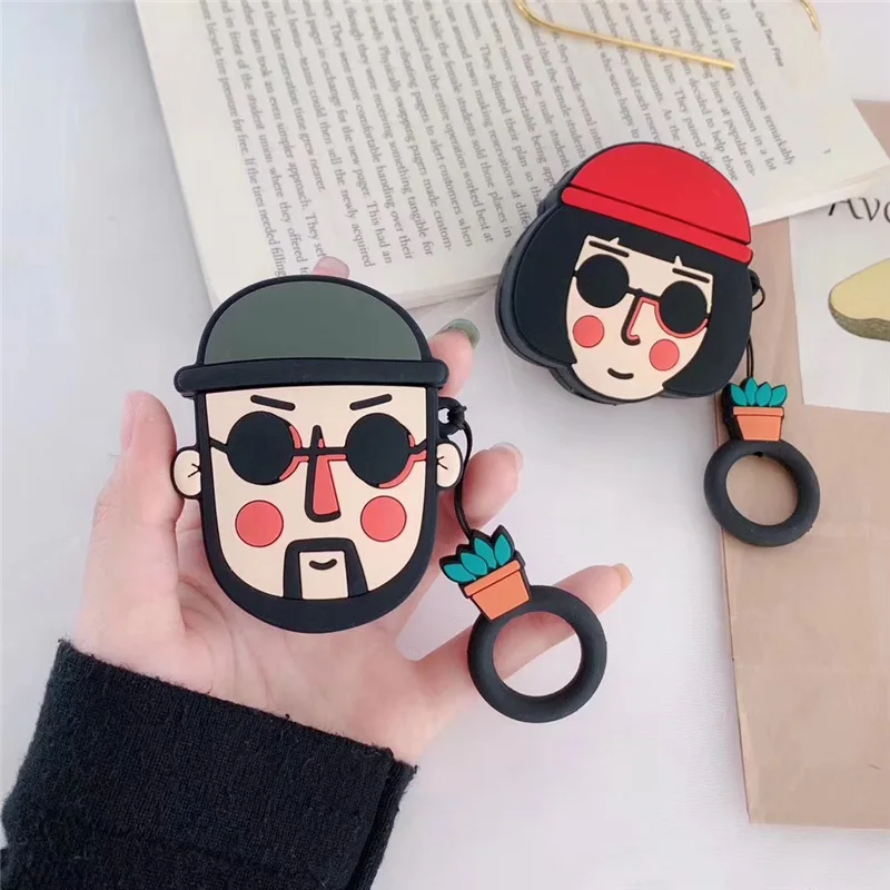 LEON Uncle Girl 3D Protective Case for AirPods 2 Cute Cover Silicone Bluetooth Earphone Case for Apple Airpods Unique Design
LEON Uncle Girl 3D Protective Case for AirPods 2 Cute Cover Silicone Bluetooth Earphone Case for Apple Airpods Unique Design