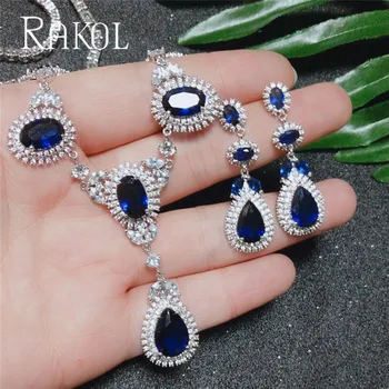 RAKOL New Design High Quality Luxury Mutilcolor Water Drop & Oval Shape AAA Cubic Zirconia Jewelry Set for Women RS2099
RAKOL New Design High Quality Luxury Mutilcolor Water Drop & Oval Shape AAA Cubic Zirconia Jewelry Set for Women RS2099