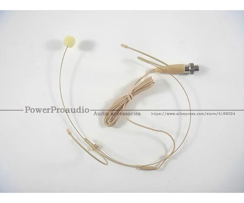 Beige Headset Microphone For MiPro Wireless Belpack Transmitter - 4pin Mini Lock
Beige Headset Microphone For MiPro Wireless Belpack Transmitter - 4pin Mini Lock