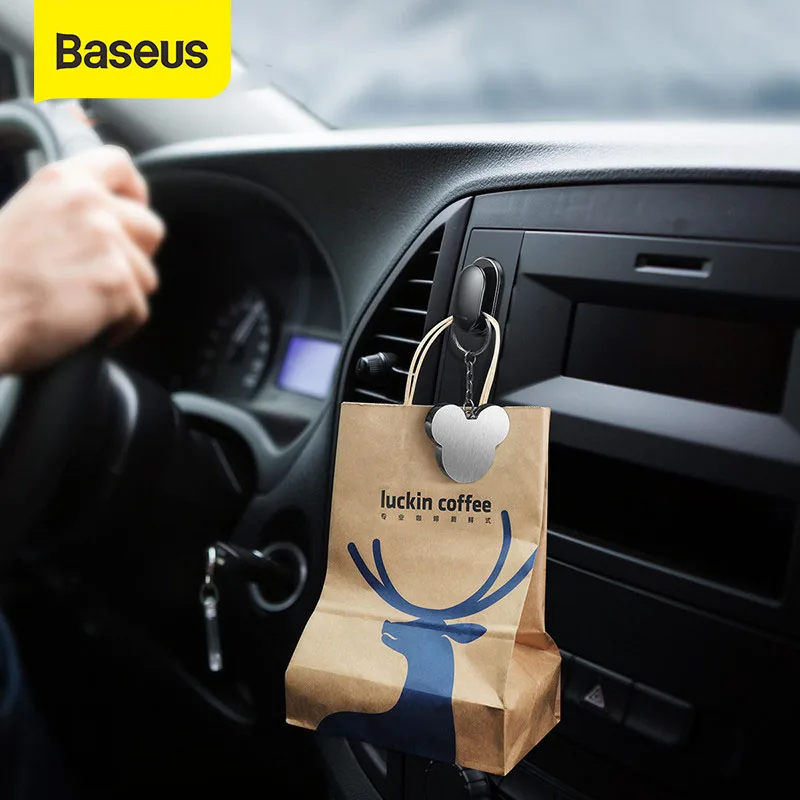 Baseus 4 шт. Крючки для домашнего автомобиля USB кабель органайзер ключей Наушников