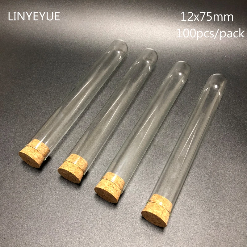 100 pieces/pack 12x75mm Lab U-shape Bottom Glass test tube with Cork Stopper Laboratory Glassware Glass Tube with cap
100 pieces/pack 12x75mm Lab U-shape Bottom Glass test tube with Cork Stopper Laboratory Glassware Glass Tube with cap