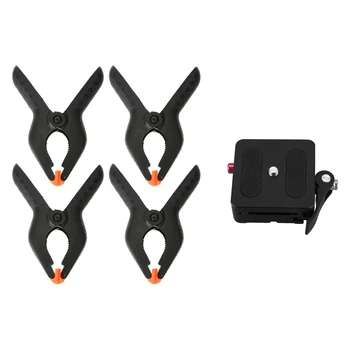 6 Inch Spring Clamps Clip Tips Set for Lighting Photography Plate Background 4PCS with Aluminum 1/4 Inch & 3/8 Inch Quick Releas
6 Inch Spring Clamps Clip Tips Set for Lighting Photography Plate Background 4PCS with Aluminum 1/4 Inch & 3/8 Inch Quick Releas